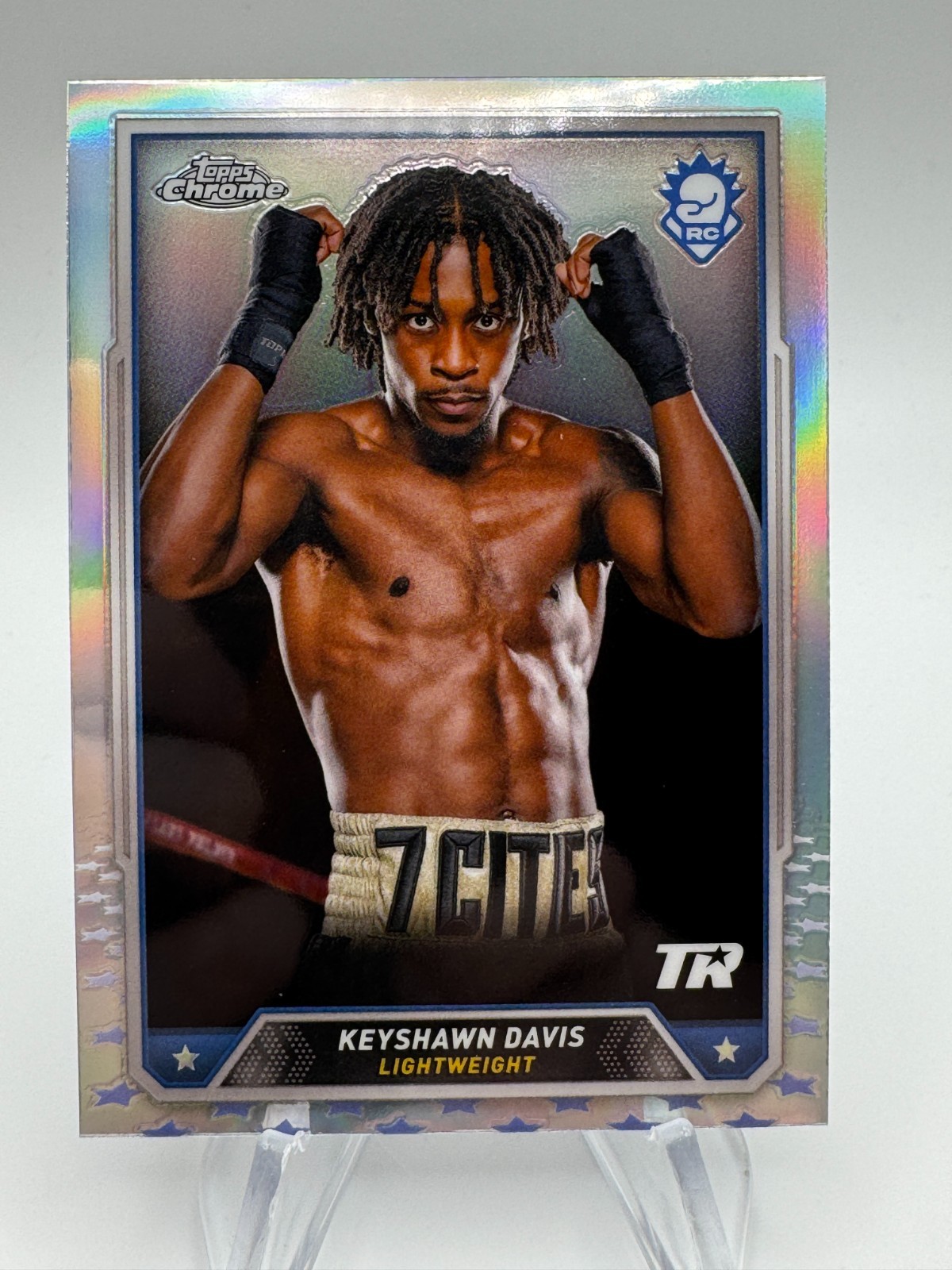 2024 Topps Chrome Boxing KEYSHAWN DAVIS Rookei Refractor #5