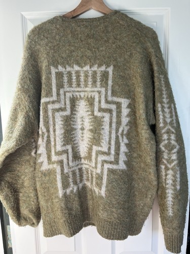 Vintage Pendleton Made In Japan Shaggy Cardigan Medium Clutch Cafe Curbain Hippi - Picture 3 of 8