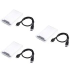 3 PCS Ssd External Enclosure Hard Disk Case Drive Adapter Housing