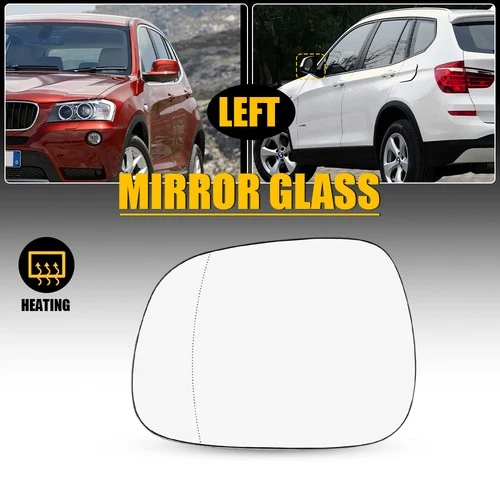 Fit BMW X3 2010 2011 2012 2013 2014 Left Driver Side Heated Mirror Glass 4 Pin
