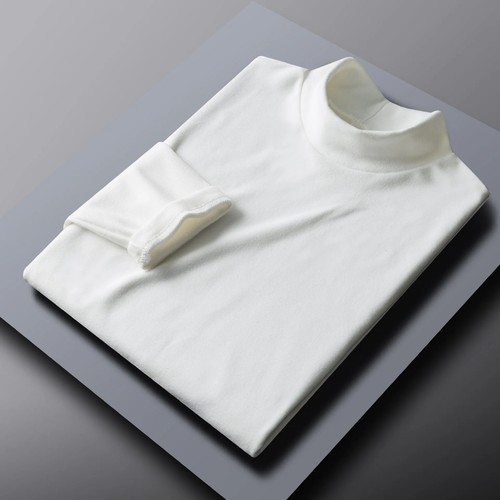 Herren heiß Winter warm Stehkragen Slim Fit Pullover Langarm Pullover Oberteil Geschenk - Bild 20 von 39