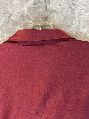 Vintage Van Heusen Shirt Mens Large Qiana Nylon Disco Button Up 70s Retro - Picture 9 of 16
