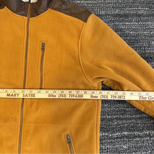 The Territory Ahead Fleece Full Zip Jacke Gr. Small Creme Braun Kunstleder - Bild 8 von 11