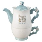 Disney Alice in Wonderland Teapot & Teacup Set SAN3479 Kitchen Ceramic Japan