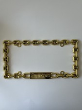 Supreme Gold Chain License Plate Frame FW18