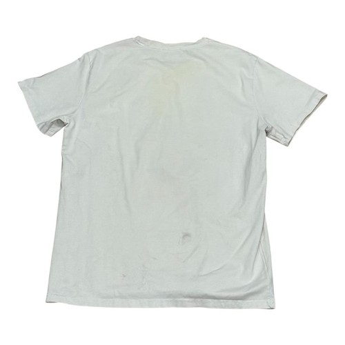 Gucci Hemd Herren Large Weiß Rot Grün Logo Grafik Tee Distressed Flecken Italy - Bild 10 von 10