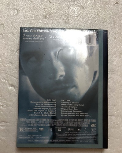 MEMENTO DVD LIMITED EDITION WIDESCREEN-NEW - 第 2/2 張圖片