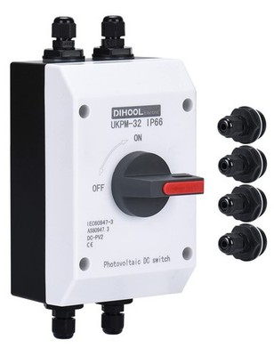 DC Isolator Schutzschalter 32A 1200V PV Kombi Box Solar