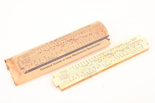 Lawrence Flashrule for Photoflash Lamps 1946 Photography Slide Rule Vintage V23 - Picture 1 of 4