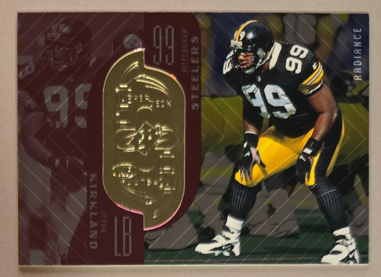 1998 Upper Deck SPx Finite Radiance #d /3800 Levon Kirkland #69 Steelers