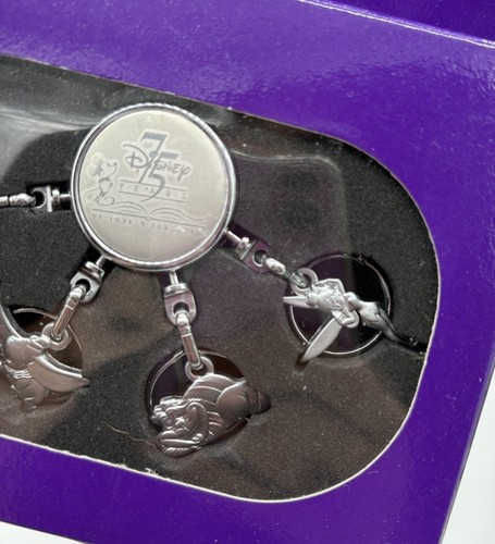 Portachiavi metallo Disney 75 anni da collezione tono argento Pinocchio Dumbo Tinker - Foto 6 di 7