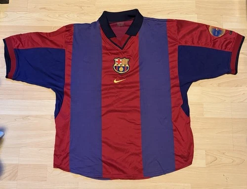Barcelona Football Shirt 2000/2001 Large