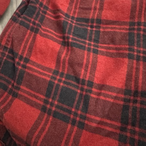 Camisa de franela a cuadros True Religion Buffalo para hombre mediana roja leñador occidental - Imagen 6 de 7