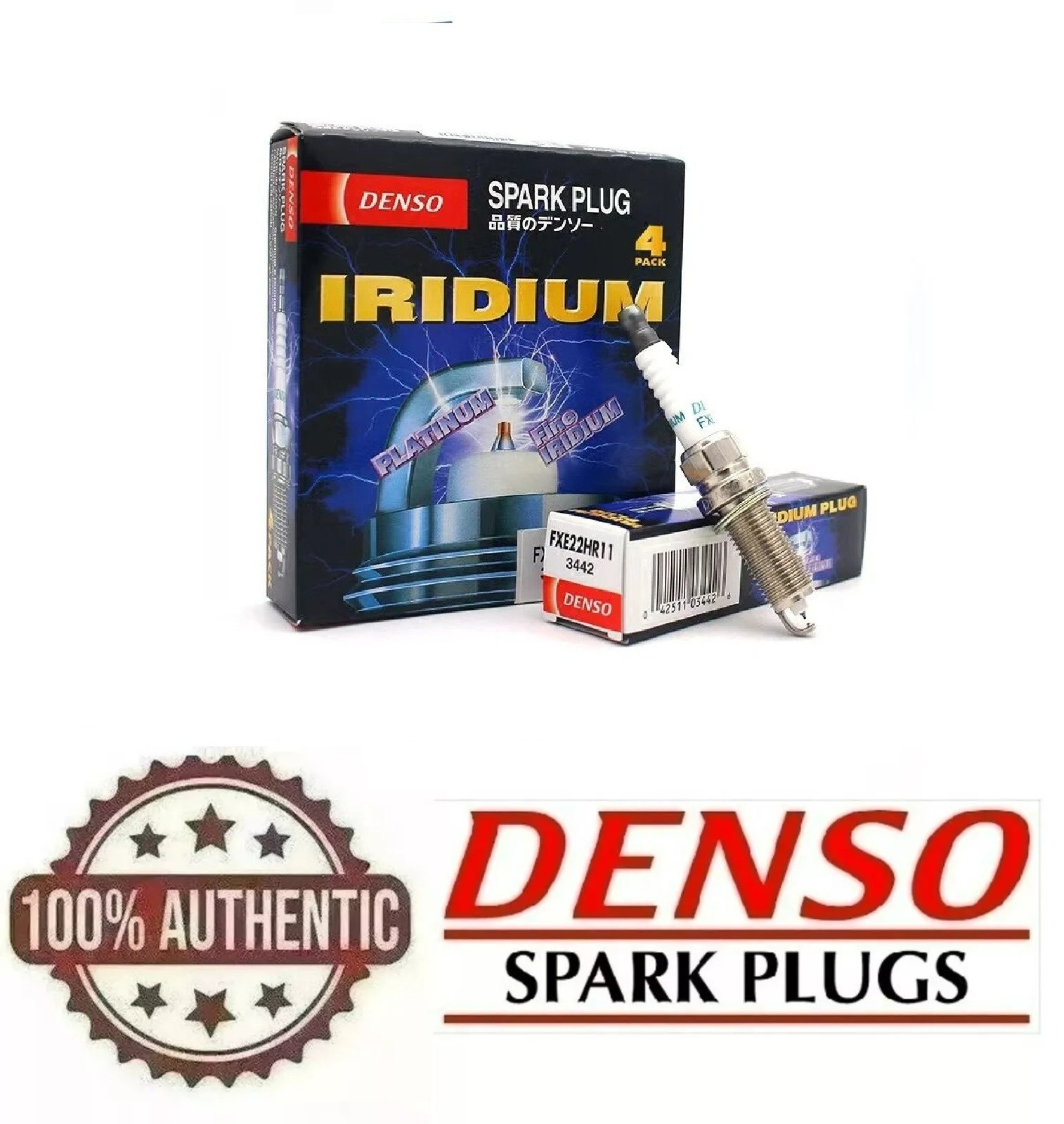 Denso Set 4 Iridium Long Life SIP Spark Plugs Gap 0.044 For Subaru 2.0L 2.5L