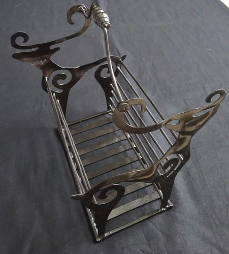 Servilleta/correo/tarjeta de metal de colección para reno decoración navideña 12" de alto con asa - Imagen 10 de 21