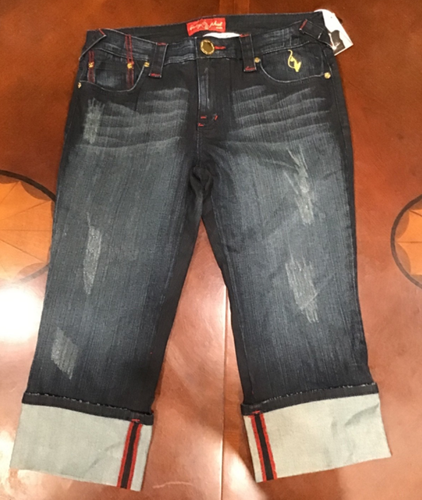 NEW-6 Pairs of BRAND NEW Vintage Baby Phat Denim Hip Hop Jeans -Assorted Size 9 - Picture 5 of 22
