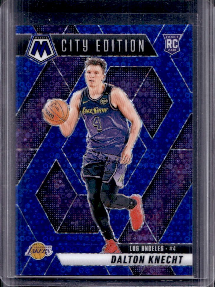 2024-25 Mosaic Dalton Knecht RC Fast Break Blue City Edition #/85 Lakers