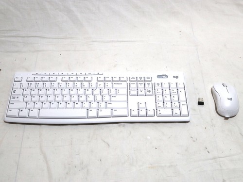 Logitech MK270 Full Size Wireless Keyboard and Mouse Combo, White - Picture 2 of 3