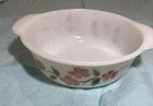 Vintage Fire King casserole dish peach blossom Bowl - Anchor Hocking  448  2-Qt
