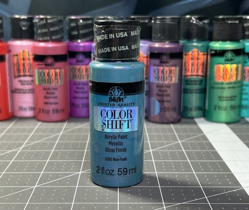 Arte Popular Cambio de Color “BLUE FLASH” Acrílico 2oz Pintura Envío Combinado Disponible