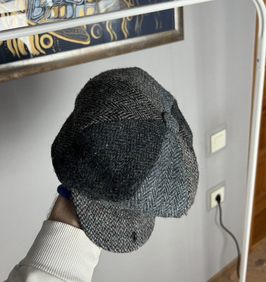 Harris Tweed Paterson Herringbone Patchwork Flatcap Größe XS - S