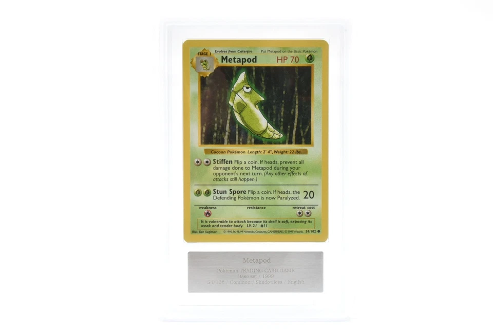 ［ARS10］Pokemon Card METAPOD SHADOWLESS 1999 PSA BGS - Image 2 of 4