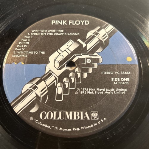 Pink Floyd Wish You Were Here Original 1975 US Pressing Complete W/Sleeve! - Foto 7 di 8