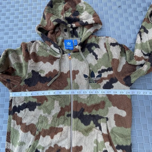 Adidas Originals Camo Sherpa Camouflage Embroidery Damen Small Kapuzenjacke - Bild 9 von 10