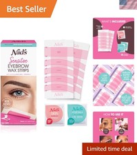 Effortless Facial Hair Removal: Eyebrow Wax Strips Kit with Skin Protection