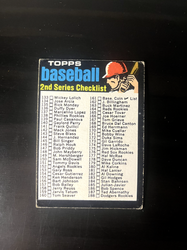 1971 Topps Baseball #1-262. You-Pick Complete-Your-Set. Low Ship. Up to 10% Off - Picture 240 of 501