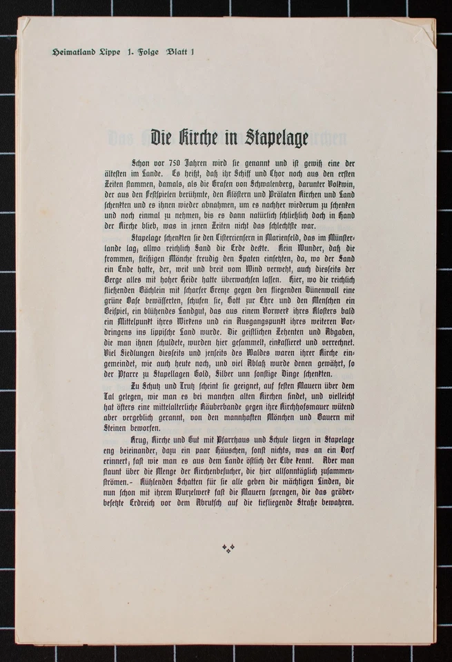 Ernst Rötteken Mappe Lippe Nordrhein-Westfalen Alte Ansicht Lithografie 1926 - Bild 4 von 4