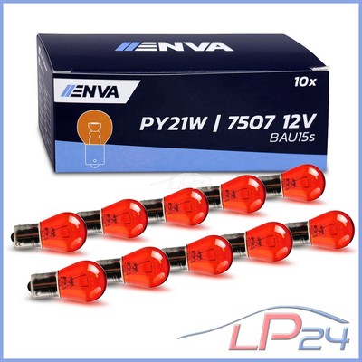 Clignotant Led Voiture Ampoule P21W BA15S Orange 12V Pour Clignotants Voiture - Halogène 15000h Py21w Led - Foto 7