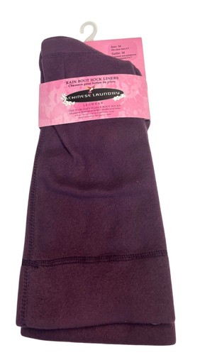 Chinese Laundry Rain Boot Sock Liner, Size M (fits shoes 5-7) Aubergine color - Picture 3 of 12