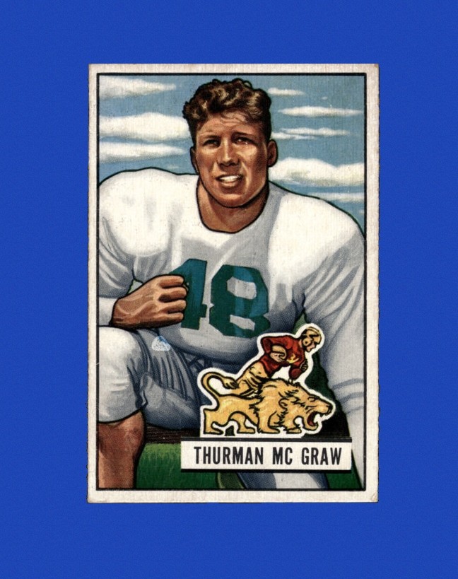 1951 Bowman Set-Break # 27 Thurman Mcgraw EX-EXMINT *GMCARDS*
