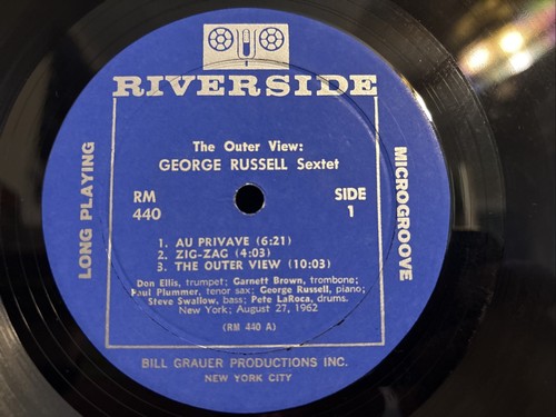 George Russell LP The Outer View RIVERSIDE Original 1962 Mono DG Pete La Roca - Picture 8 of 10