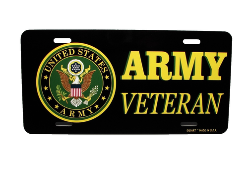 U.S. ARMY VETARAN METAL NOVELTY CAR LICENSE PLATE AUTO TAG - Bild 8 von 12