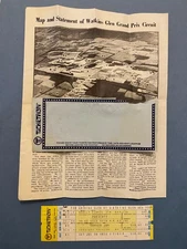 WATKINS GLEN “SUMMER JAM” TICKET 7/28/73 - GRATEFUL DEAD ALLMAN BROS. - W/PAPER