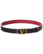 Valentino Vlogo Signature Reversible Leather Belt Women's