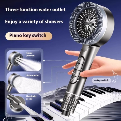 Einstellung Hochdruck Dusche Neid Duschkopf mit Perlen Wassersparend Langlebig - Bild 5 von 11