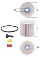 Mahle Kraftstofffilter KX 85D FüR CitroËN Passend FüR Fiat Lancia Peugeot
