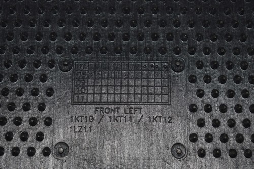 2006-2010 Dodge Ram Quad Cab OEM Slate Gray Carpet 4pc Floor Mat Set ~ NOS #22 - Foto 2 di 2