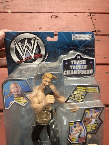 Vintage WWE Chris Jericho Trash Talkin' Champions figure Sealed Jakks Pacific - Picture 3 of 7
