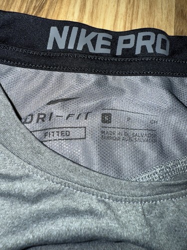 Nike Pro Boys Small S 8 Compression Dri-Fit T-shirt Lot Gray Blue - Picture 5 of 6