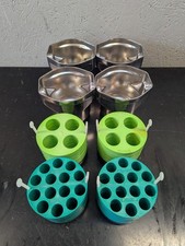 (4) of Beckman Coulter GH 3.8 Centrifuge Swinging Buckets 707g & Carriers