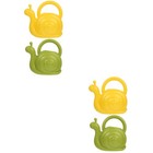 4 Pcs 1L Snail Shape Watering Pots Garden Balcony Watering Cans (Green Yellow)