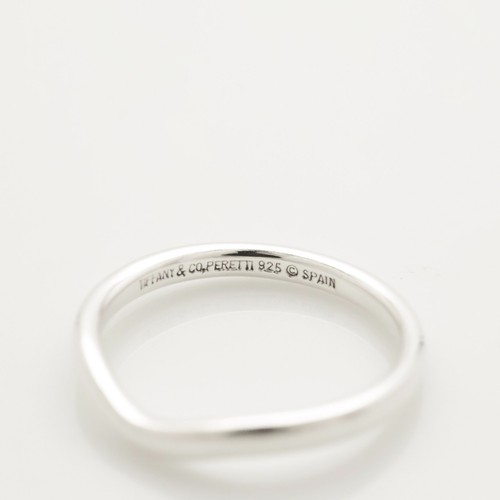 Tiffany & Co. Elsa Peretti Curved Ring Size 5.25 Sterling Silver 925 w/Pouch - Picture 8 of 11