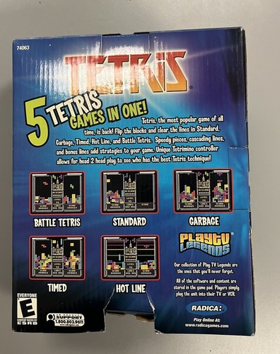 Radica Tetris TV Video Game 2004 Plug-n-Play, Requires RCA Ports on TV - Picture 3 of 3