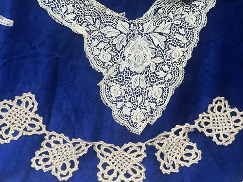 Antique & Vintage Victorian Edwardian Lace Lace Trimmings Parts Craft Lot 1 - Picture 19 of 20