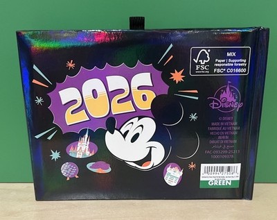 Disney Parks 2026 WDW Mickey Mouse Autograph Book Holds 24 Photos