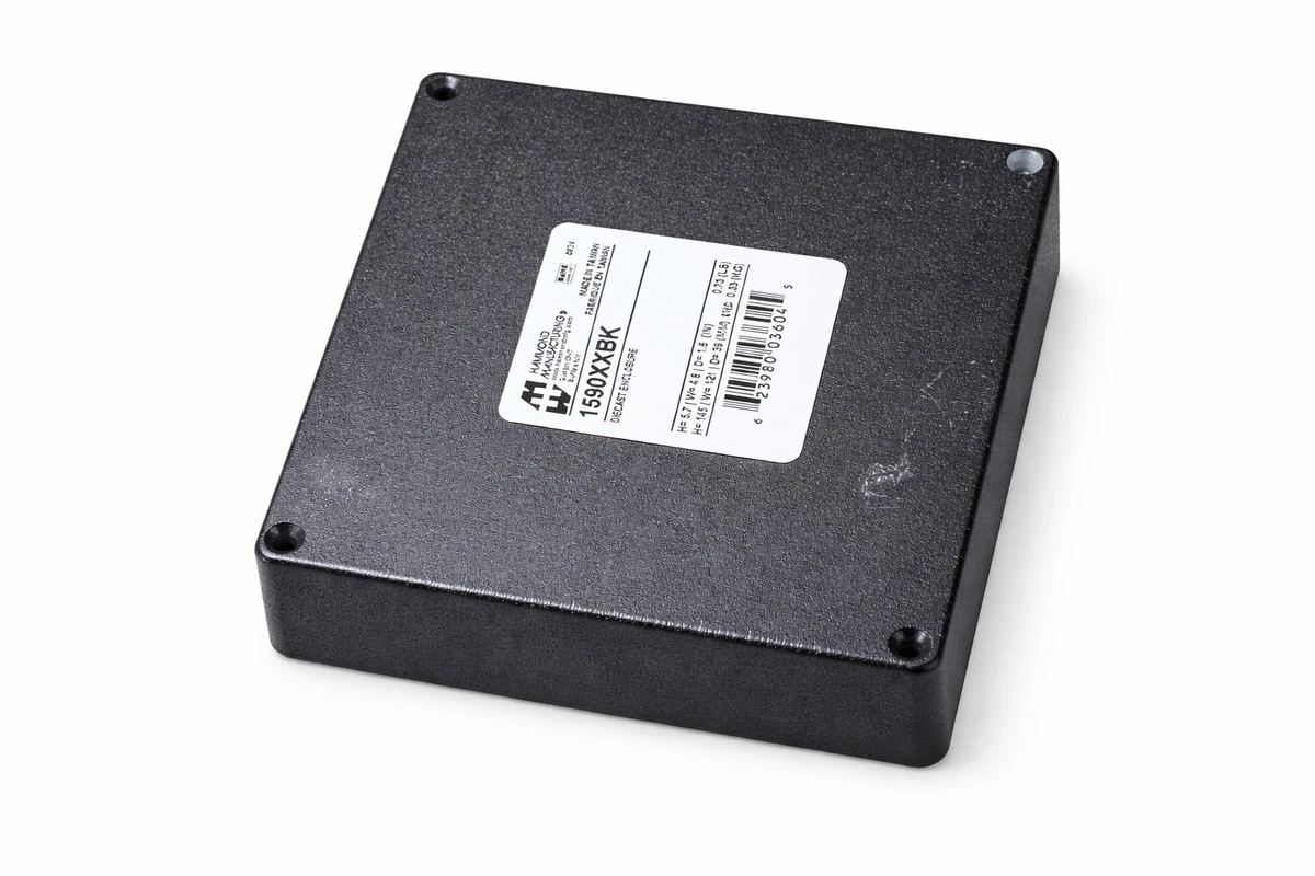 Hammond Electronics Profilgehäuse 1455N1201BK – Aluminium, Schwarz, 120x103x53 Mm